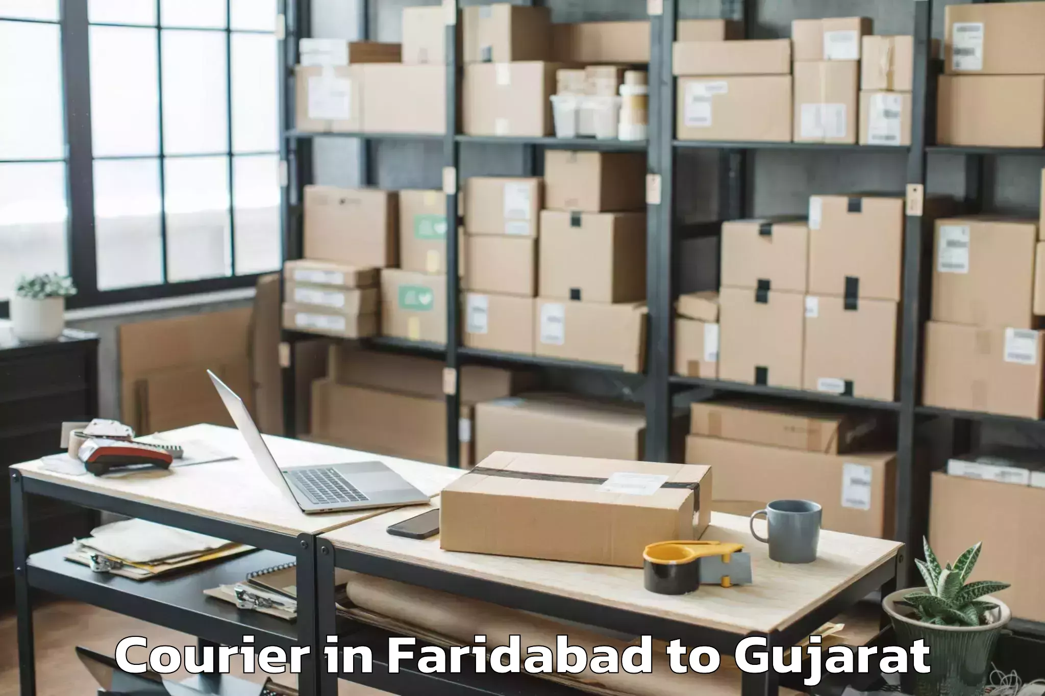 Expert Faridabad to Santrampur Courier